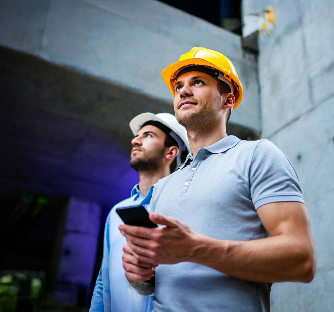 Construction professionals on site, from the lcmd presentation